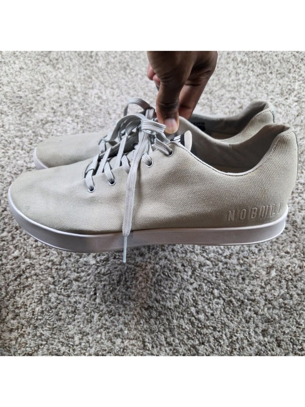 Nobull Canvas Trainer Men's 12.5 Womens 14 Workout Shoes